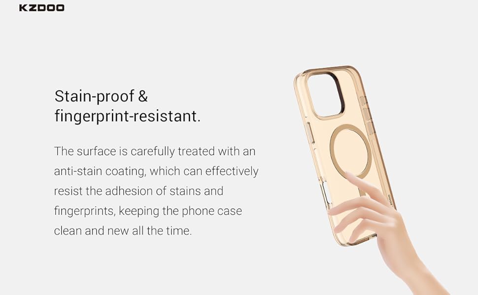 stain-proof fingerprint-resistant phone cover
