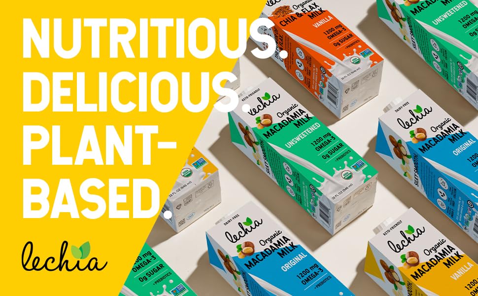 lechia plant based milk keto zero no sugar