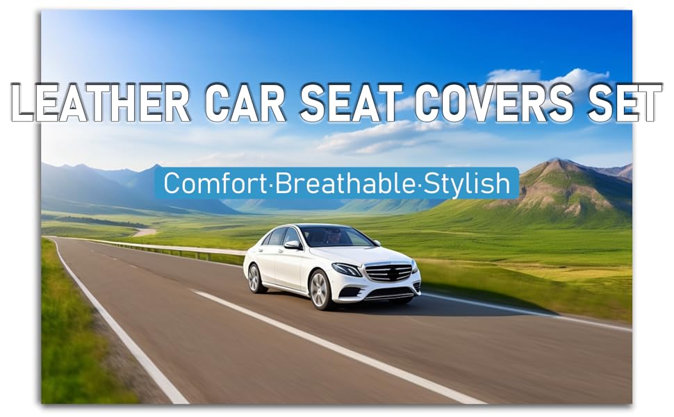 CRDREMHOE Premium Nappa Leather Car Seat Covers for Nissan