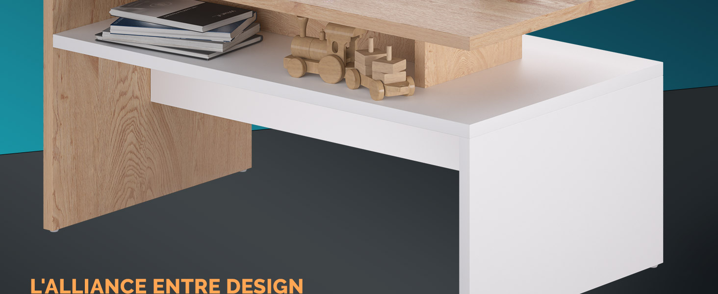 Table basse salon moderne design meubles de salon table basse relevable meuble de rangement coffre