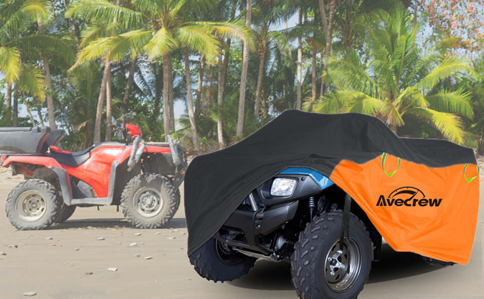Avecrew Waterproof ATV Cover, Heavy Duty Riding Quad Bike 4