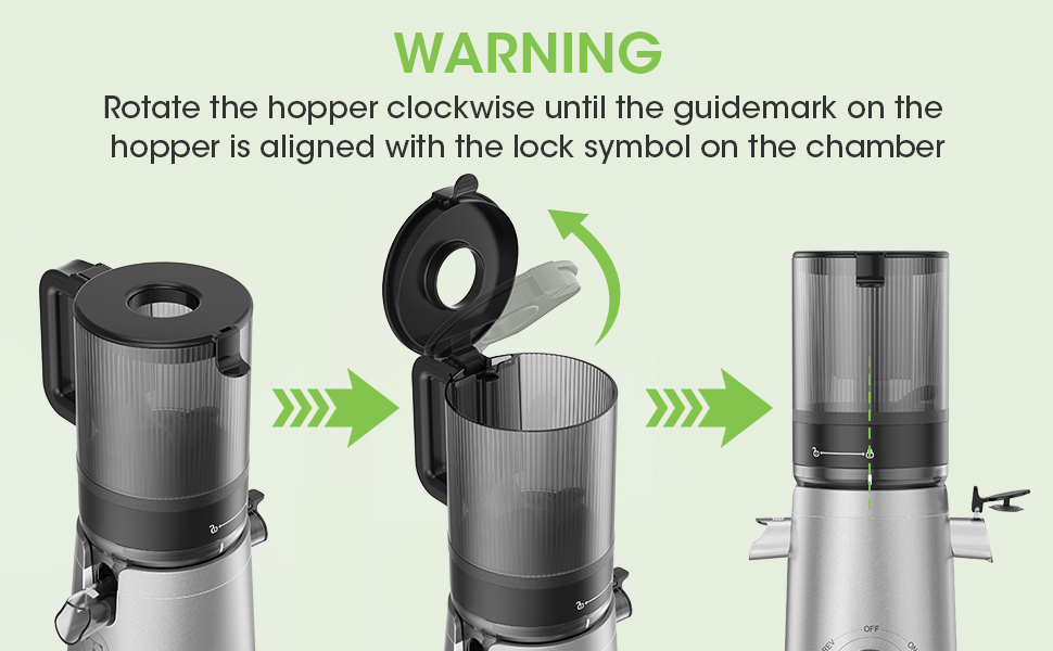 You can juice whole fruits and vegetables in no time by TUUMIIST Juicer