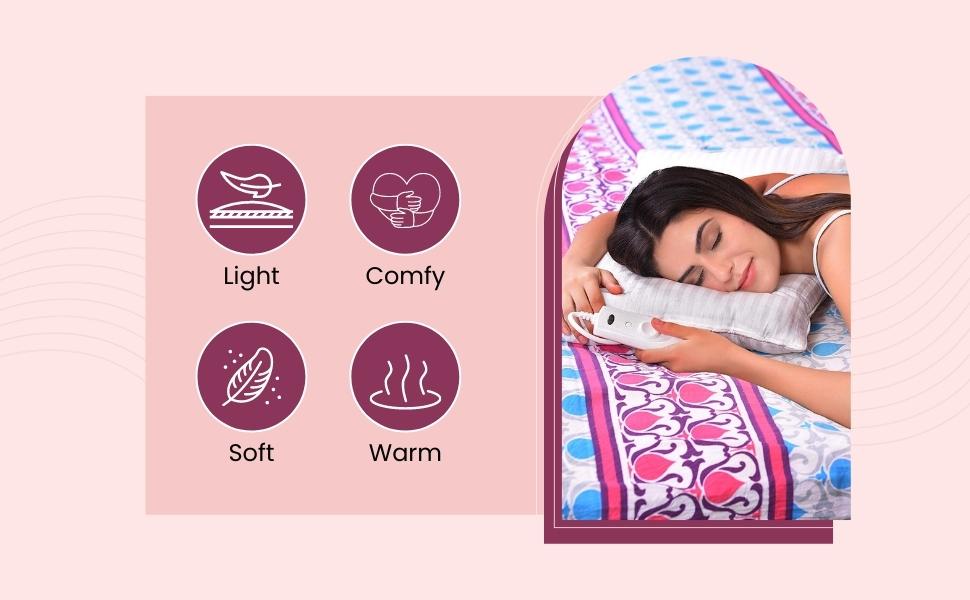 Buy Expressions Electric Bed Warmer Super Soft Electric Under Blanket