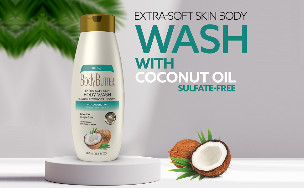 ExtraSoft Skin Body Wash with Coconut Oil Sulfate Free