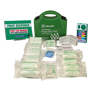 First aid talking guide kit