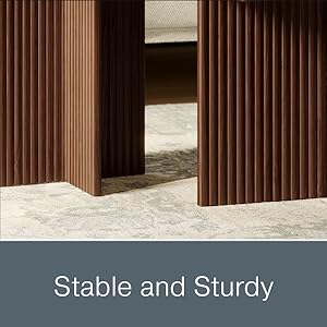 Square Fluted Nesting Coffee Table