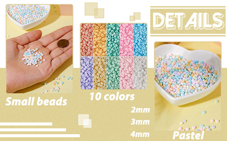 pastel candy colored beads colorful cute stuff for girls