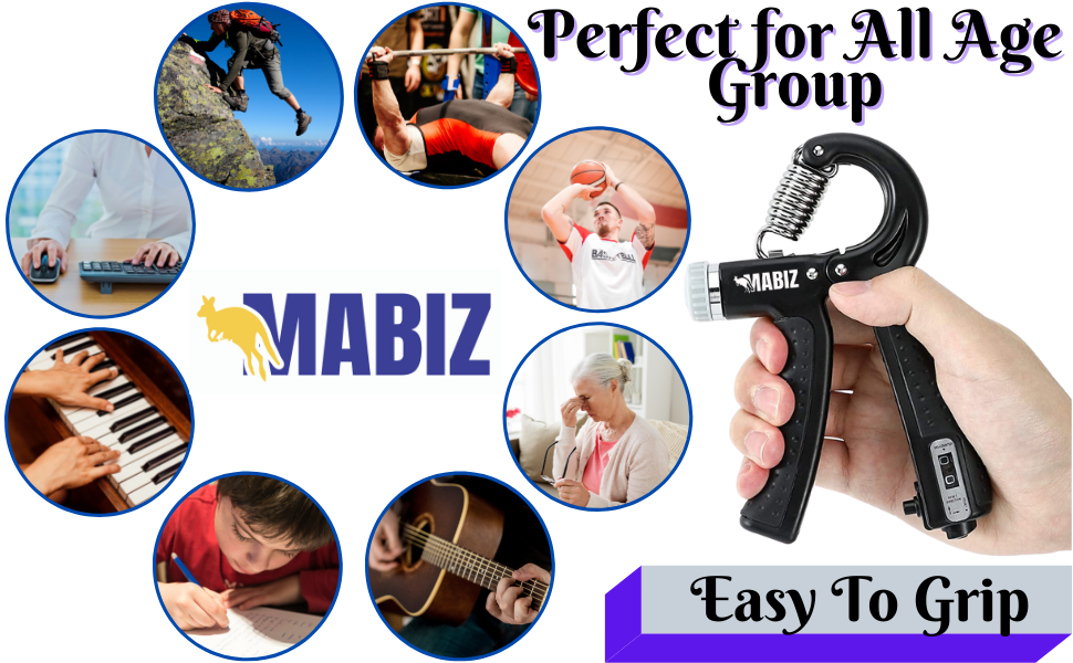 MABIZ Hand Grip Strengthener Workout Kit