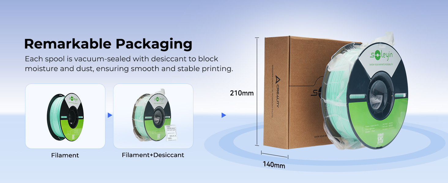 3D Printer Filament, Neatly Wound PLA Filament 1.75mm 1kg Spool (2.2lbs), High-Speed Printing, Dimensional Accuracy ±0.02mm, Strong Toughness & No Warping, Fit Most FDM 3D Printers,Yellow 19 Vacuum Packing