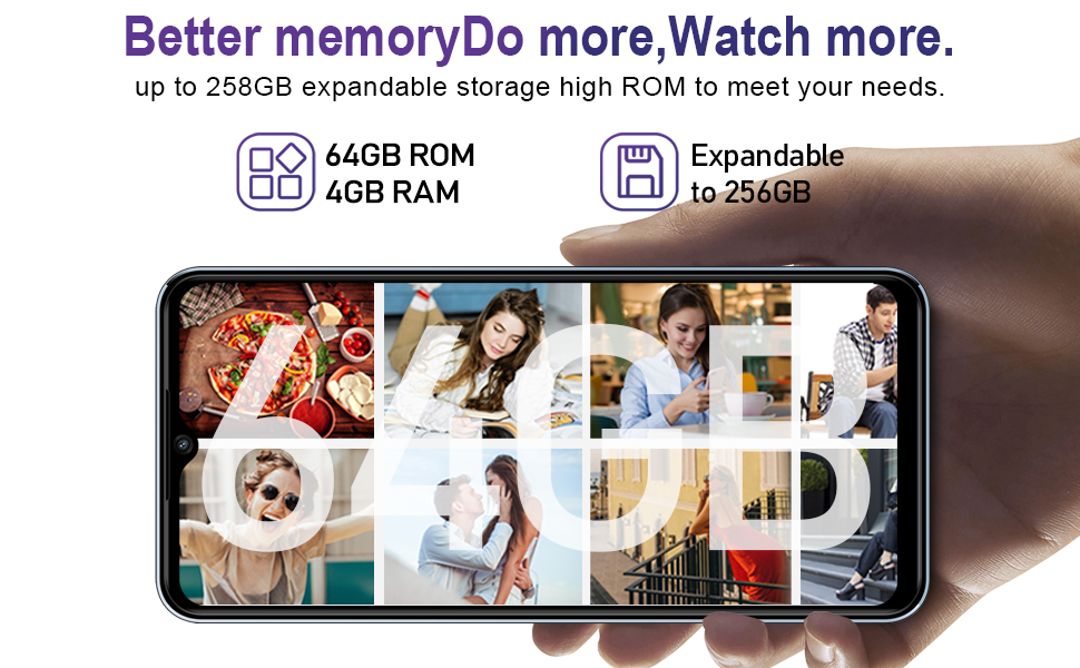 4GB RAM + 64GB ROM