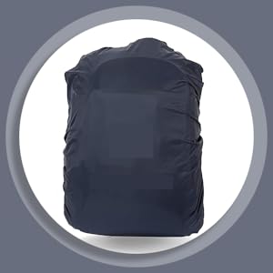 Bag Cover Waterproof 40L to 50L PU Coated Rain Cover for Backpack Bags, Suitable Bags for Laptop, School, Tail, Trekking, Travel Bag with Adjustable Buckle and Storage Pouch (Navy Blue) 125 SPN-FOR1