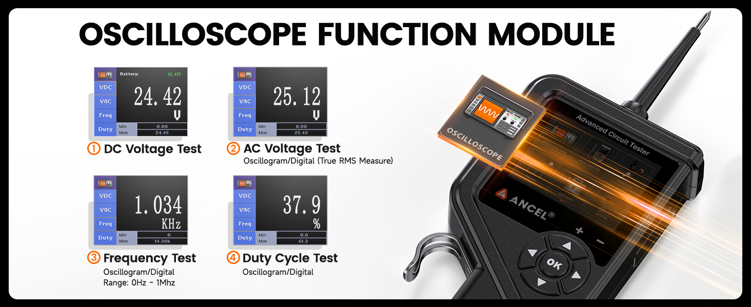 ANCEL PB600 Power Circuit Probe Tester