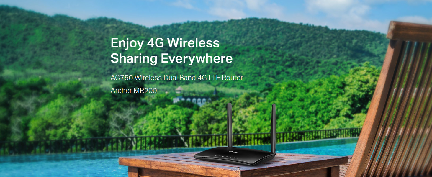 Archer MR200 AC750 Wireless Dual Band 4G LTE Router