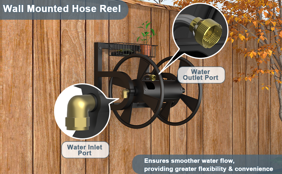 wall mount hose reel