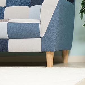 Amazon｜不二貿易 ソファ 2人掛け コンパクト 幅125×奥行71×高さ