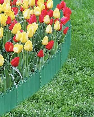 Amazon.com : EEOCWF 10PCS Green Garden Edging Borders, 8.66