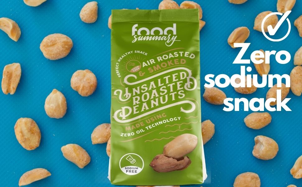 Food Summary Unsalted Roasted Peanuts, 1kg Ground Nuts, Perfect for