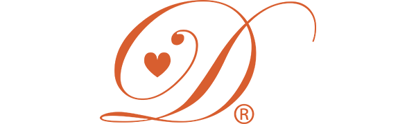 Orange Delicious Heart D Logo