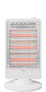 Amazon | [山善] 遠赤外線 電気ストーブ ヒーター 左右自動首