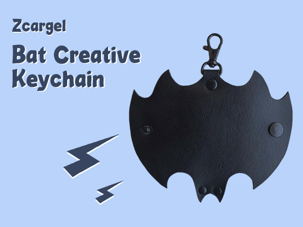 Amazon.com: Zcargel Leather Bat Keychain, Universal Car Key Holder