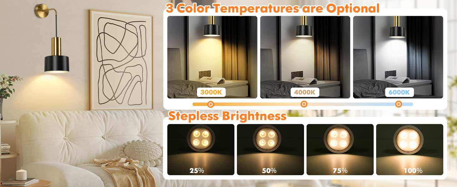 battery lights for wall