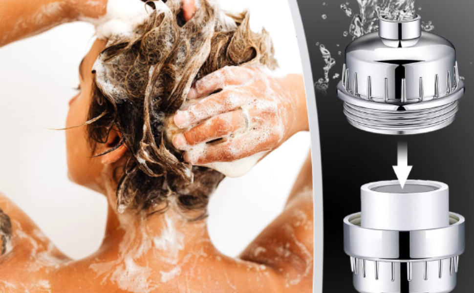 2 Pack 20 Stage Universal Showerhead Filter Replacement for Aquabliss