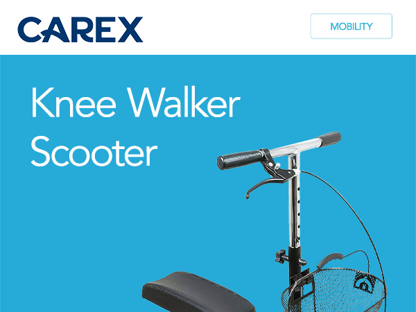 Amazon.com: Carex Knee Walker Scooter for Injury of Foot