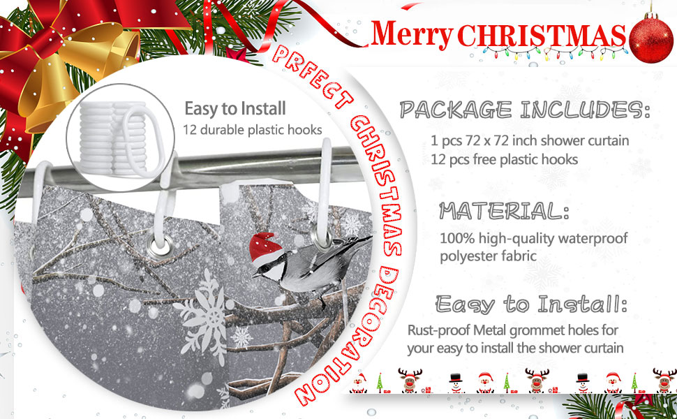 Decoración de baño de Navidad