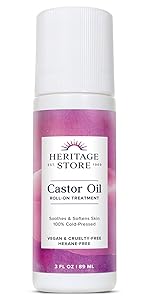 Heritage Store Castor Oil skincare Deep Hydration for Skin Care, Soothing Castor Oil Packs & More