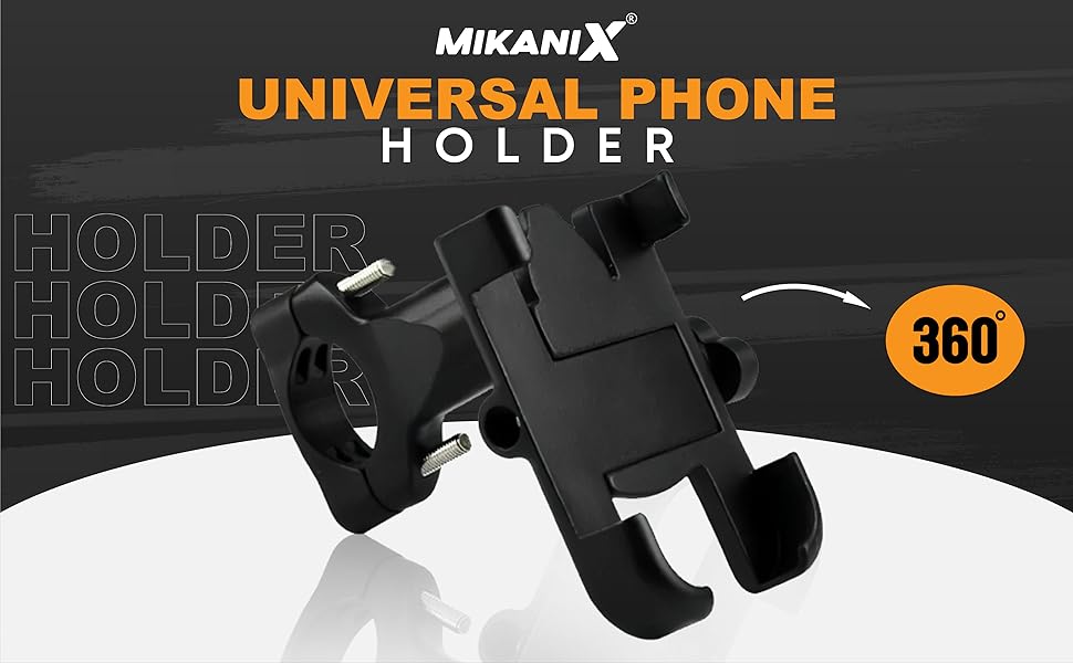 Bike Handle Mount Holder | Mobile Phone Holder Navigation 360 Degree Rotation Handlebar Cradle