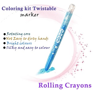 Twist Crayons for Kids, crayons colour set for kids 7+ year, wax crayons colour set for kids, twist