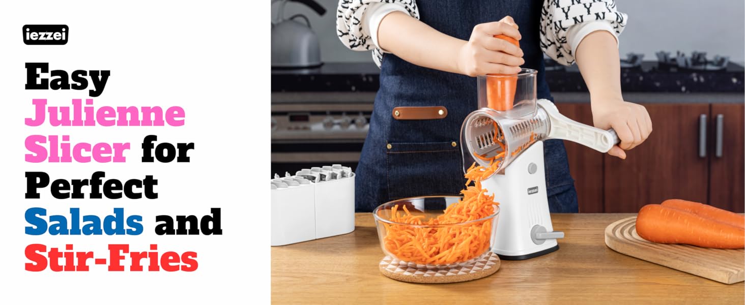 Easy Julienne Slicer for Perfect Salads and Stir-Fries