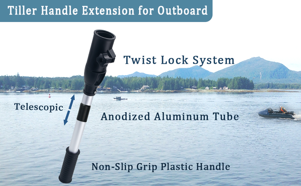 Tiller Handle Extension for Outboard Trolling Motor