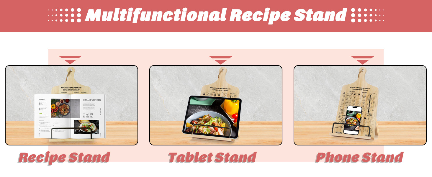 recipe holder stand