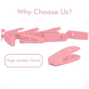 20PCS Velvet Hanger Clips