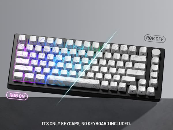 Amazon.com: HITIME x XVX Shine Through Keycaps w/IMD Tech