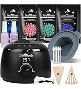 Waxing Kit -Digital Wax Warmer Machine for Hair Removal with 4 Packs of Hard Wax Beads & Silicone...