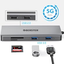 Amazon.com: USB C Hub Laptop Docking Station, OBERSTER 11-in