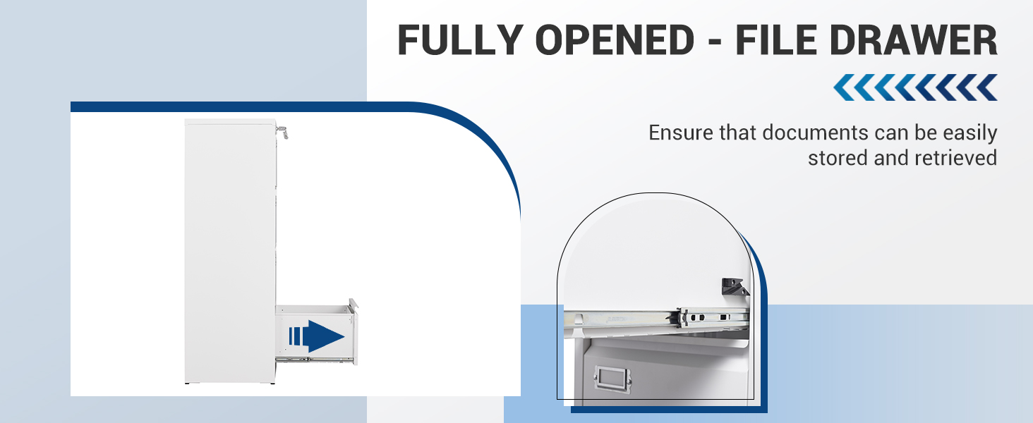 Fesbos File 4 Drawers Vertical 17.8" Deep