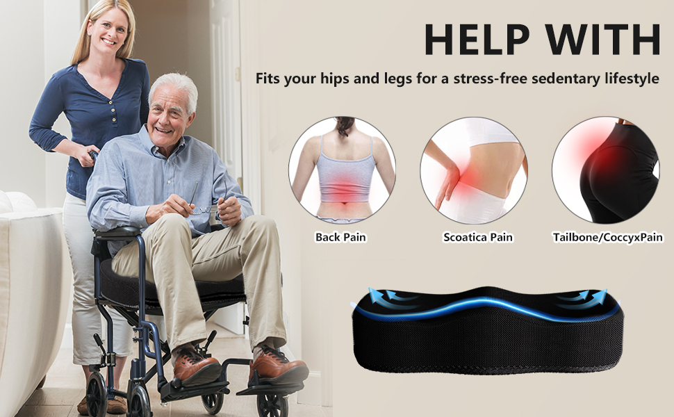 Enlarged Gel Seat Cushion, Gel Cushion Seat for Pressure