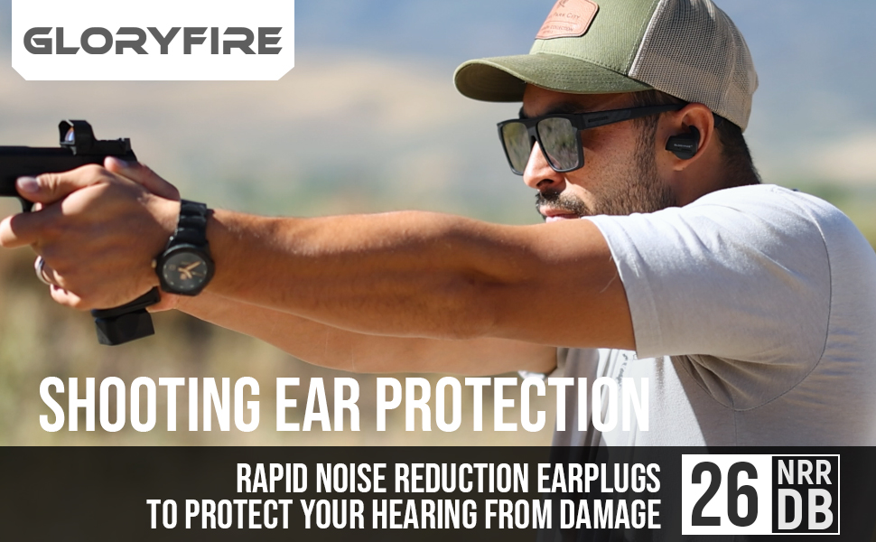 GLORYFIRE Shooting Ear Protection Ear Plugs for Shooting