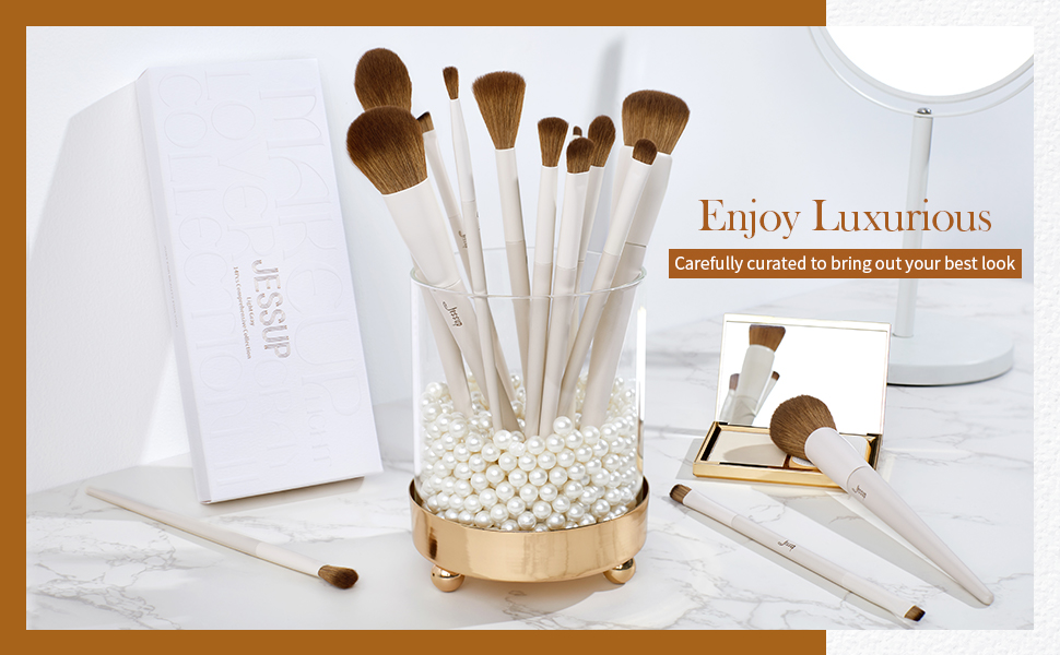Jessup makeup artist makeup brush set