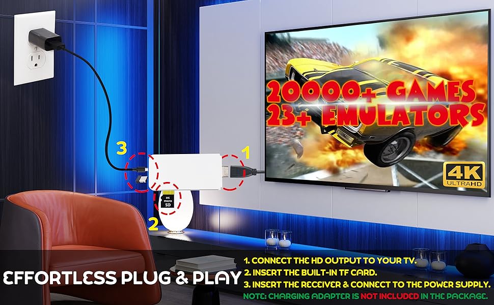 YOUNGWANTS WIRELESS RETRO GAME CONSOLE