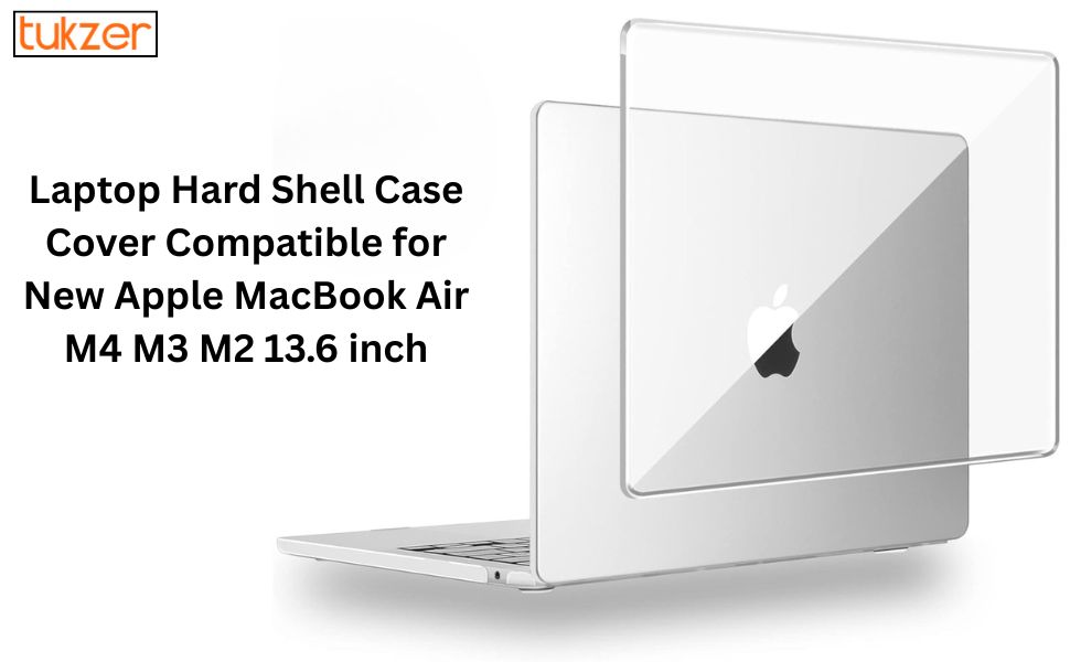 Tukzer Laptop Hard Shell Case Cover Compatible for New Apple MacBook Air 13.6 inch M4 M3 M2 