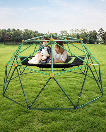 10ft spider climbing playground climb dome geodesic kids gym green