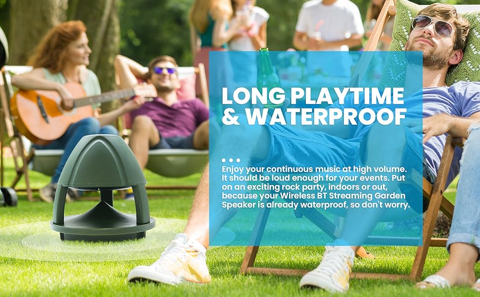 Mua Pyle Portable Waterproof Bluetooth Outdoor Garden Speaker 6.5