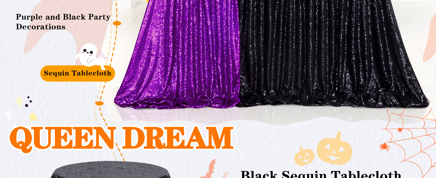 black tablecloth