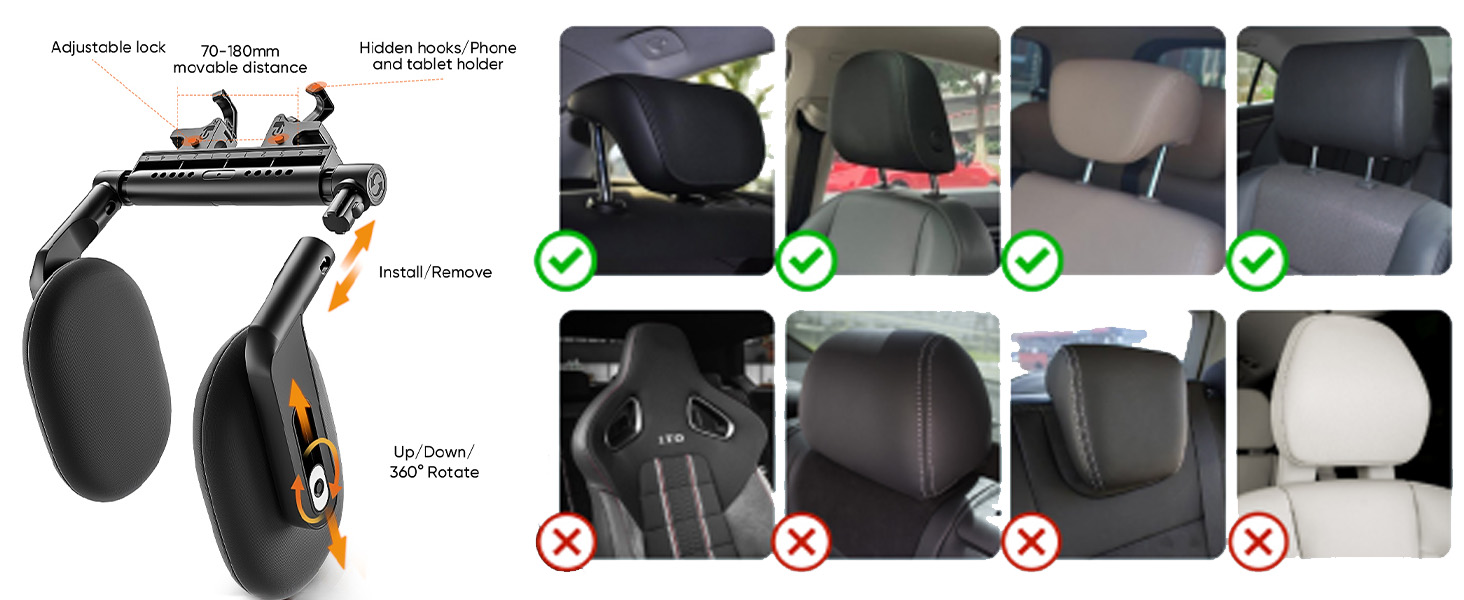 Car Headrest Pillow