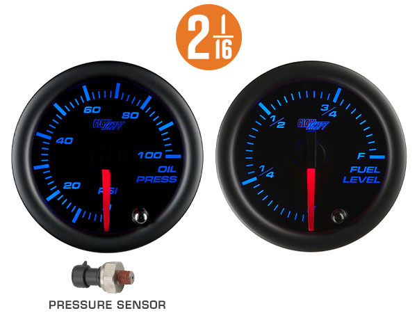 PHS本体 HI-D10PSSET Amazon.com: GlowShift White 7 Color 60 PSI Turbo Boost Gauge