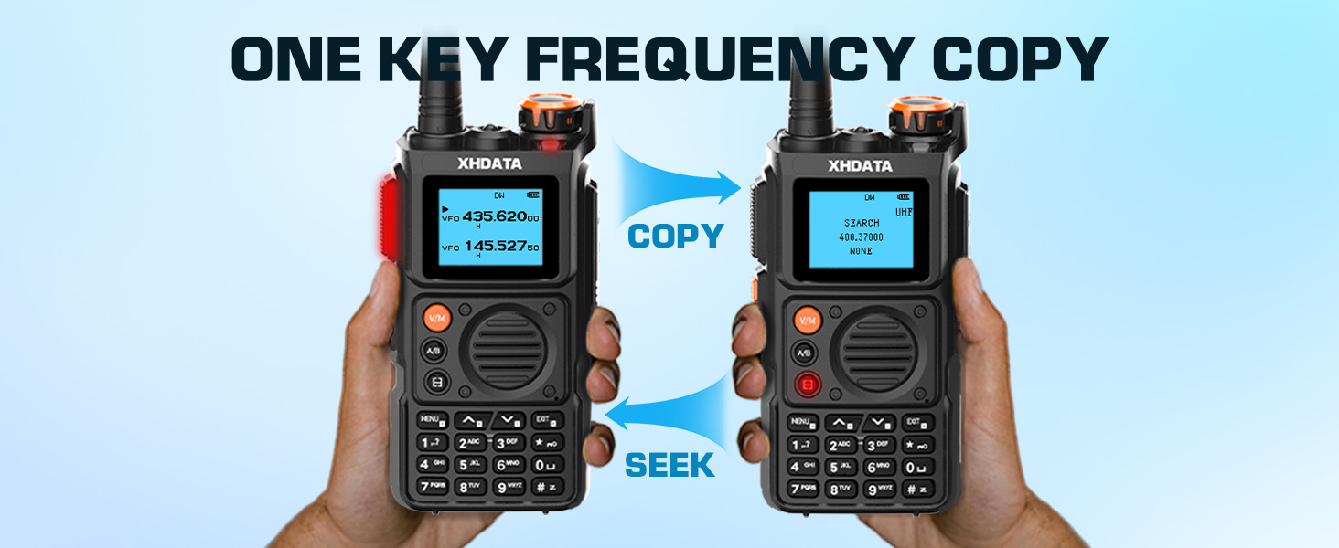 XHDATA E100 Walkie Talkie long range